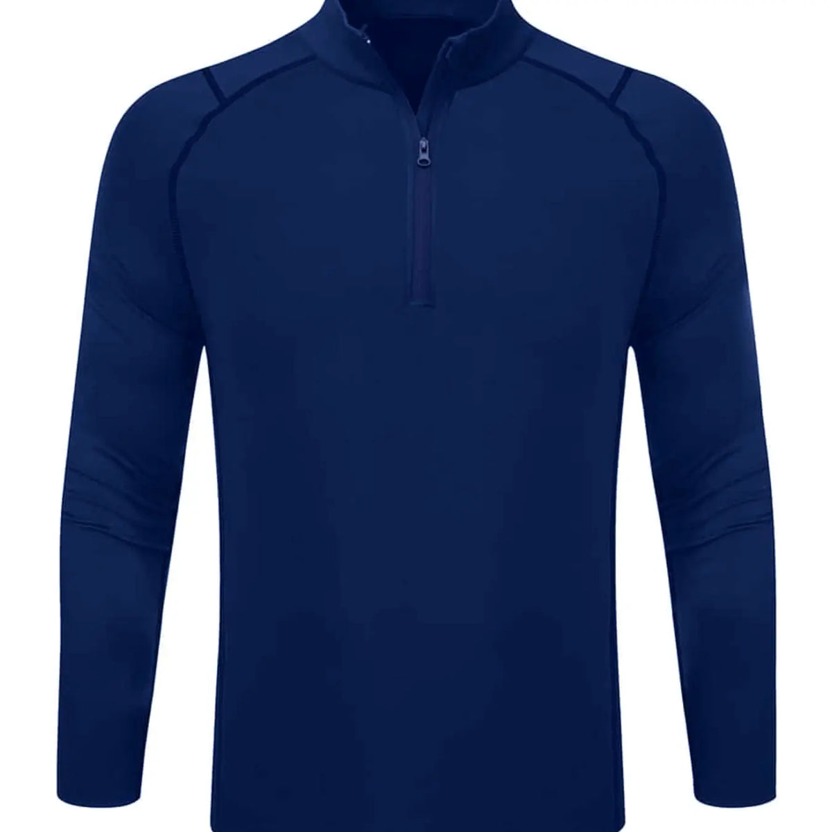 Black Quarter Zip Long Sleeve Top