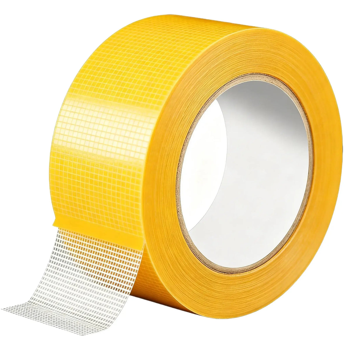 Yellow Mesh Reinforced Double-Sided Tape Roll