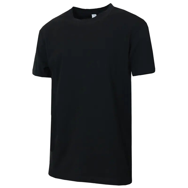 Black Heavyweight Cotton Crew Neck T-Shirt