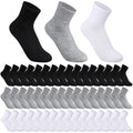 Ankle Socks Multipack in Black, Gray and White