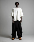 Oversized Cream Short Sleeve Cotton Tee