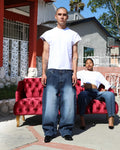 Wide Baggy Blue Denim Jeans