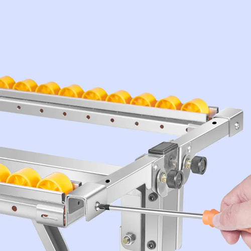 Adjustable Steel Roller Stand With Yellow Wheels