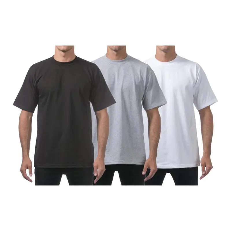 Black Heavyweight Cotton Crew Neck T-Shirt