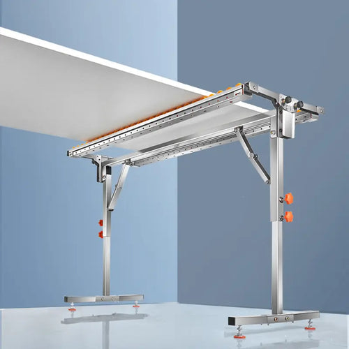 Adjustable Steel Roller Stand With Yellow Wheels